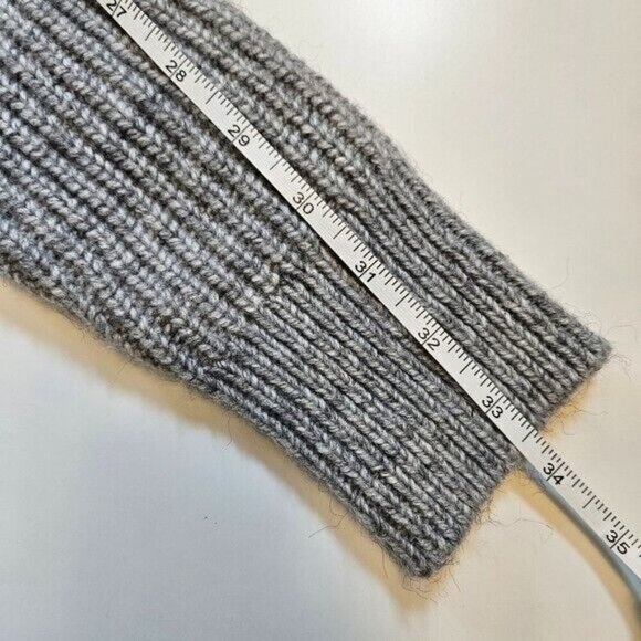 Contemporaine Sweater Women S Gray Exclusive Simons Chunky Ribbed Knit Oversized - Picture 7 of 16